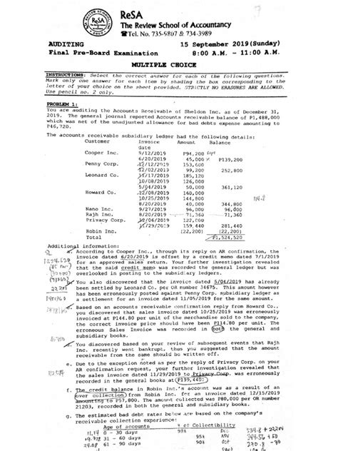 ReSA Auditing Final Pre Board Oct. 2019 PDF .